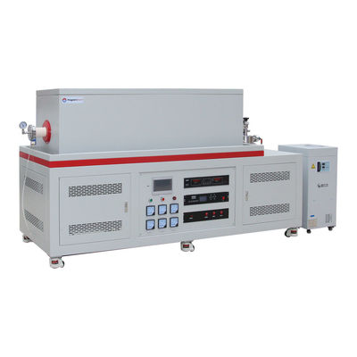 Qualität  1700C High Vacuum Three Zone Tube Furnace CVD Tube Furnace With Water Cooling Flanges usine