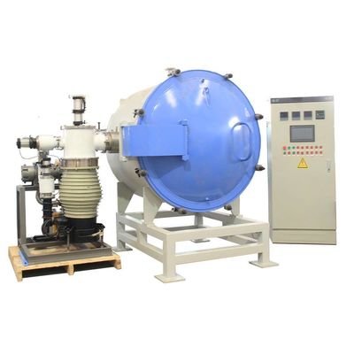 Qualität  CE Industrial Vacuum Muffle Furnace Up To 1600C With Diffusion Vacuum Pump Unit usine
